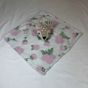 Hudson Baby HB Plush Fawn Deer Floral Baby Lovey Security Blanket 14" 2021
